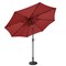 Villacera 9-Foot  LED Outdoor Patio Umbrella with Solar Lights with Base, Red 83-OUT5423B - alternate 2